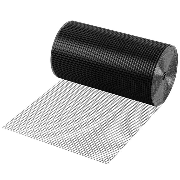 KFFKFF Galvanized Wire Mesh Roll, 24'' x 100', 19 Gauge Metal Mesh with Vinyl Coating for Chicken Coop Barriers, Rabbit Fences, Snake Protection, and Poultry Enclosures
