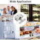 thumbnail image 5 of 90 Degree Glass Hinges Zinc Alloy Glass Door Pivot Hinge Kit Display Cabinet Wine Cabinet Door Hinge Shower Door Glass Clamp With Screws For Thick Gla, 5 of 5