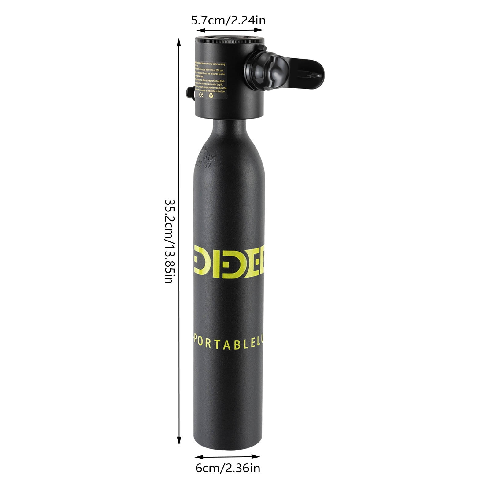 0.5L Mini Scuba Tank Underwater Diving Portable Breath Lungs Scuba Oxygen Tank