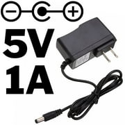 5 Volt DC, 1 Amp Power Adapter with 5.5mm Outer Diameter Barrel Jack, 2.1 mm Inner Diameter (Center Positive)