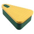 thumbnail image 2 of Caja de pizza de silicona de grado alimenticio, accesorio reutilizable para el hogar y la cocina, multiusos. S Amarillo Verde, 2 of 9