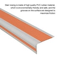 thumbnail image 6 of Homerr Self-adhesive Stair Edge Protectors Self-Adhesive Stair Edge Protector Non-Slip Waterproof Stair Edge Stripe Indoor Outdoor Stair PVC -slip Strip Stairs Anti-slip Strip, 6 of 8