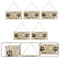 thumbnail image 5 of KONTONTY Beware of Dog Sign Khaki Wood Rectangle for Door Decorations Interior 5pcs, 5 of 5