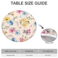 thumbnail image 6 of Pioneer Flower Floral Print Pattern Round Fitted Tablecloth with Elastic Edge,Dining Table Cover Waterproof,Outdoor Round Tablecloth for Camping,Dining,Indoor and Outdoor, 6 of 7