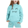 thumbnail image 3 of Kids Athletic Clothes Sets Long Sleeve Solid Soft Hoodie Sweatpants 2 Pcs Winter Clothes Girl Clothes 6-7 Years Cute&nbsp;Boy Girl&nbsp;Clothing, 3 of 7