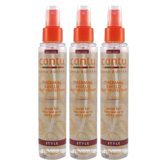 Cantu Shea Butter Thermal Shield Heat Protectant 5.1oz (Pack of 3)