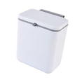 thumbnail image 4 of jifeng Hanging Trash Bin with Inner Bucket Garbage Can Kitchen Waste Basket Stylish White, 4 of 9