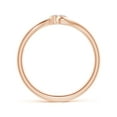 thumbnail image 2 of ANGARA Natural 0.06 Ct. Diamond Fashion Ring in 14K Rose Gold for Women (Ring Size: 7), 2 of 9
