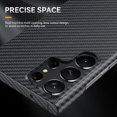 thumbnail image 3 of Dteck Aramid Fiber Case for Samsung Galaxy S25 Plus,Ultra-Thin and Lightweight 100% Real Carbon Shockproof Case Cover for Galaxy S25 Plus,Black1, 3 of 6