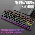 thumbnail image 5 of RGB 87 Keys Gaming Real Mechanical Keyboard -Resistant Design Waterproof for Working or Gaming Space Saving Compact Device B, 5 of 10