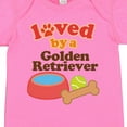 thumbnail image 4 of Inktastic Golden Retriever Loved by a Boys or Girls Baby Bodysuit, 4 of 5