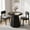 Black, variant on 31.5" Round Dining Table, Small Circle Kitchen Table for 2-4 People, Modern Farmhouse Wood Dinning Room Tables with Pedestal Base, Space Saving Dinner Tables for Small Spaces, Table Only, White