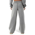 thumbnail image 4 of Womens Wide Leg Sweatpants Heart Print Drawstring Baggy Sweat Pants with Pockets Elastic Waisted Casual Trousers, 4 of 5