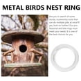 2 PCS Bird House Entrance Guards Birds Nest Accessory Metal Antibite Collar The Bird's