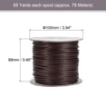 thumbnail image 2 of Unique Bargains Beading Thread Bracelet Weave Bead Craft Cord 2.5mm 78M/Roll (85-Yards) Decorative String, Dark Brown, 2 of 7