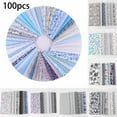 thumbnail image 5 of 100Pcs Assorted Mixed Color Fat Quarter Bundle Quilting Cotton Fabric Sewing DIY, 5 of 5
