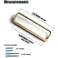 thumbnail image 4 of Goo-Ki Antique Brass Cabinet Pulls 5'' (128MM) Hole Centers Retro Zinc Alloy Drawer Pulls Handles for Drawer,Wardrobe,Cupboard，6 Pack, 4 of 7
