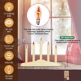 thumbnail image 3 of Tupkee Christmas Candolier Window Candles  with Flickering Bulbs  5-Lights Indoor -Flameless Electric Window Candles Candelabra, 3 of 7