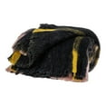 thumbnail image 2 of HomeStock Handmade Home Transitional Design 52" x 67" Woven Handloom Throw Blanket, Cozy Throw Blanket for All Living Spaces-Color:Black And Yellow, 2 of 10
