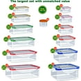 thumbnail image 2 of WarmHaven70Pcs Large Food Storage Containers with Lids Airtight-2500ML to Small Box,Total 22812 ML Stackable Kitchen Bowls Set(35 Containers,35 Lids)-BPA Free Leak proof Plastic Boxes-Microwave safe, 2 of 15