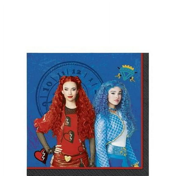 Red & Chloe Paper Beverage Napkins, 5in, 16ct - Descendants 4