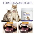 thumbnail image 1 of Polvo de limpieza bucal para mascotas para perros y gatos | Ambientador para el mal aliento | Removedor de Placa de Sarro | Cuidado dental sin cepillado | 1 paquete | Apoya la salud de las encías, 1 of 9