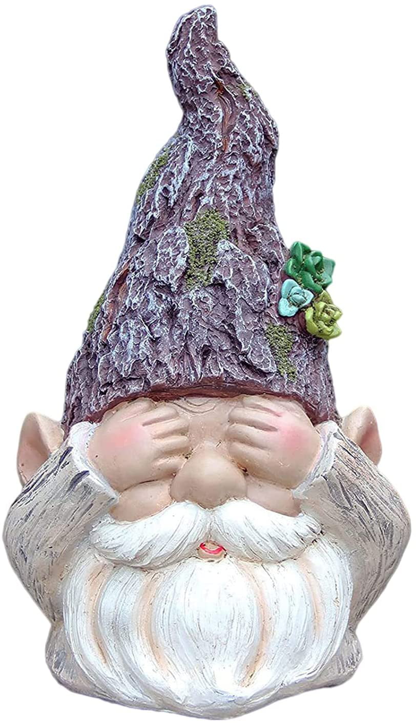 Details about   Fairy Garden Decor Figurine Resin 4" x 4.5" Gnome  Stone Look Cottage 