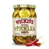 Wickles Pickles Wicked Pickle Chips (6 Pack) - Sweet & Spicy Garlic Pickle Slices - Hot Pickle Chips - Slightly Sweet, Definitely Spicy, Wickedly Delicious (16 oz Each) 16 Fl Oz (Pack of 6)