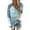 Navy, variant on Riforla Womens Fashion Casual Patchwork V-Neck Hooded Long Sleeve Sweater Blouse Tops Pullover Womens Hoodies Black L