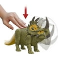 thumbnail image 4 of Jurassic World Dominion Roar Strikers Sinoceratops Dinosaur Action Figure Toy, Attack & Sound, 4 of 7