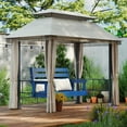 thumbnail image 6 of FODINGHILL Outdoor Hanging Porch Swing with 2 Seat，HDPE All Weather Swing Chair, Patio Swing Chair for Garden, Courtyard, 600LBS Weight Capacity, Blue, 6 of 7