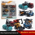 thumbnail image 2 of 1 64 Alloy Engineering Car with Gift Box  Excavator  Forklift  Stacking Machine  Forklift  Road Press  6/8 Pcs, 2 of 9