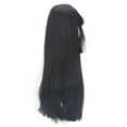 thumbnail image 1 of Long Straight Doll , Heat Resistant Dolls Hair Replacement   For Cosplay Black, 1 of 8