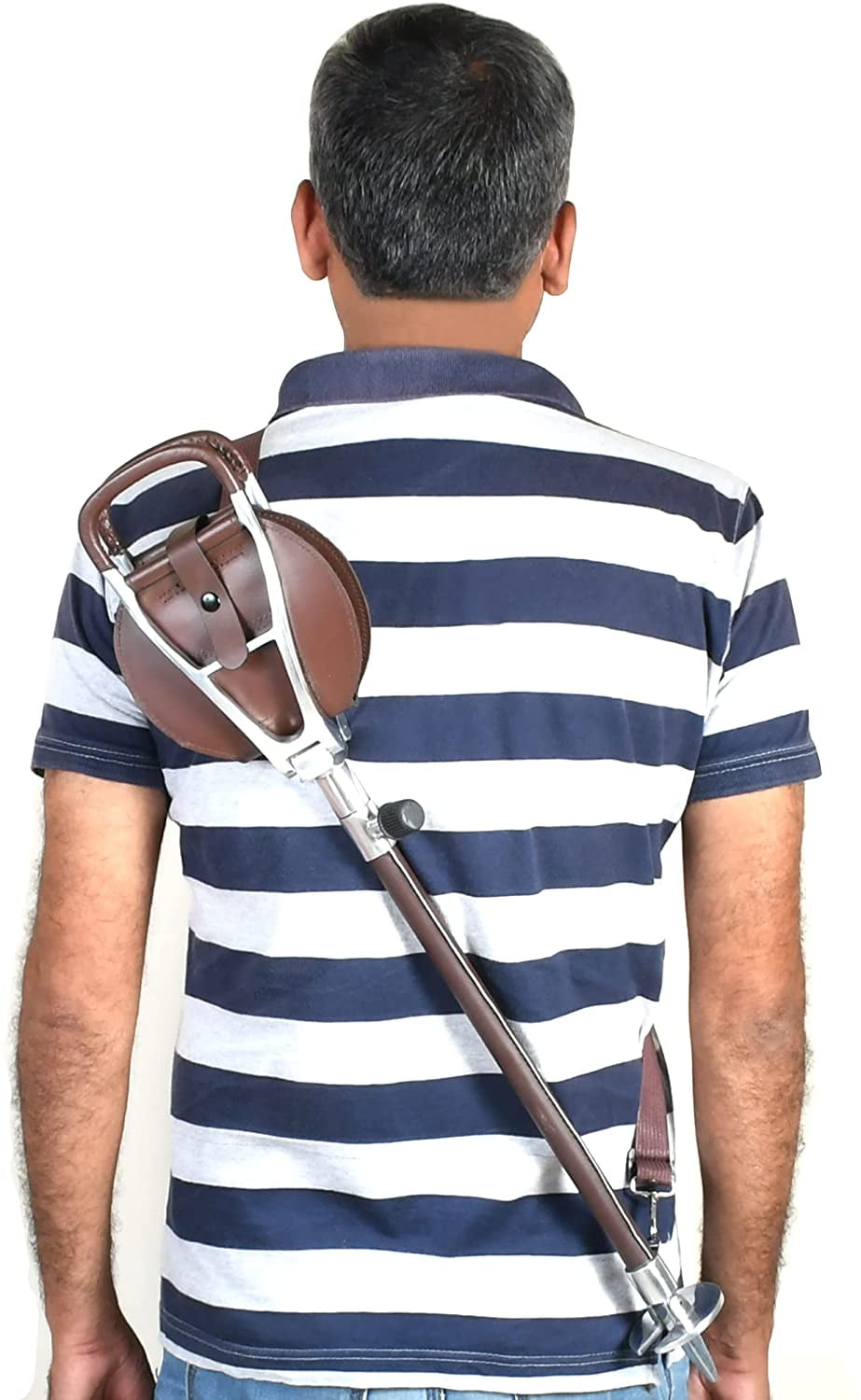 OdontoMed2011 Hammock Seat Cane - w/Carry Bag - Non Adjustable - Faux Leather