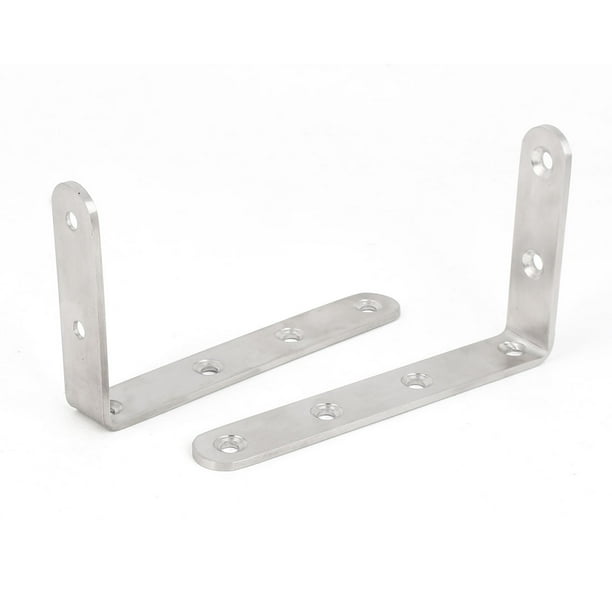 125mm x 75mm Stainless Steel L Shaped Wall Mounted Angle Bracket Brace