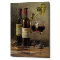 Epic Graffiti  'Opening the Wine I' by Danhui Nai, Giclee Canvas Wall Art - Red 26" x 34"