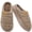 Brown, variant on Knivor Quilted Fuzzy Open Back House Slippers for Men Winter Warm Platform Non Slip Cozy Lined Indoor Bedroom Slippers Large Size