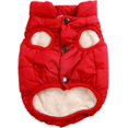 thumbnail image 2 of 2 Layers Fleece Lined Warm Dog Jacket for Puppy Winter Cold Weather,Soft Windproof Small Dog Coat 1Pack, 2 of 9