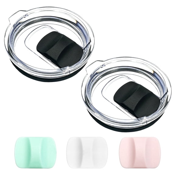 2 Pack 20 oz Tumbler Lid for Yeti Lids with 3 Magnetic Slider Replacement,Replacement Lids Compatible for YETI 20 oz Tumbler, 10/24 oz Mug