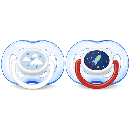 (2 Pack) Philips Avent Freeflow Pacifiers, 18+ Months - 2 Counts
