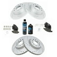 thumbnail image 2 of TRQ Front & Rear Ceramic Brake Pad & Performance Rotor Kit w/Fluids BKA21962 Fits select: 2012-2014 VOLKSWAGEN PASSAT, 2 of 8