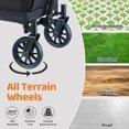thumbnail image 6 of Pamo Babe Wagon Stroller, 2-Seat and All-Terrain Wagon with Canopy, Adjustable Handlebar for Toddlers, 1 Pack, 6 of 11