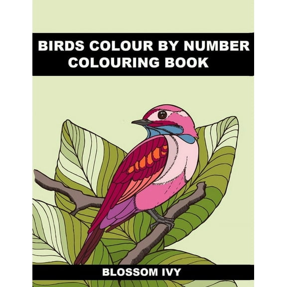 Birds Colour by Number Colouring Book: Beautiful Birds Colouring Book For Adults Seniors and Teens, (Paperback)