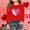 Red, variant on Fesfesfes Valentines Day Long Sleeve Shirt for Kids Girls Cute Printed Crewneck Blouse Casual Dressy Round Neck Tops for Children Valentine Outfit Holiday Party Wear(Light Blue,3-4 Years)