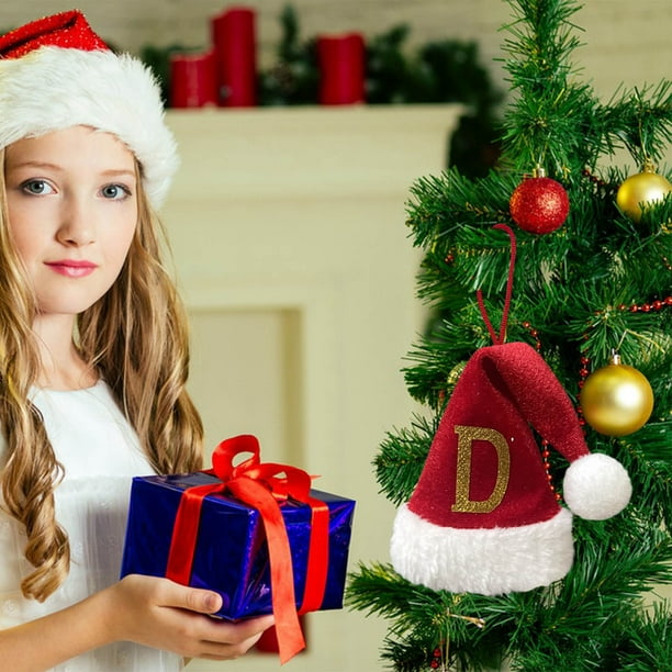 Adornos colgantes, colgante, colgante decorativo, llavero, 26 letras, decoración para árbol de Navidad, colgante personalizado, bricolaje, decoración navideña, decoración colgante para árbol de Navida