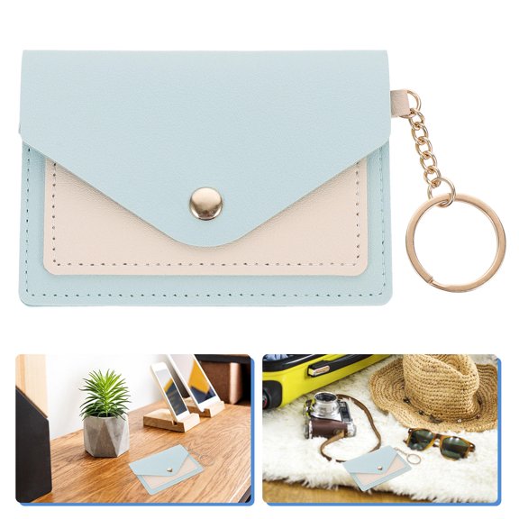 WHAMVOX  Card Case Key Change Wallet Pouch Small Keychain Man Miss