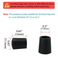 thumbnail image 2 of Unique Bargains 0.29' Rubber Chair Leg Tips Caps Furniture Couch Table Cup Covers 12pcs, 2 of 7