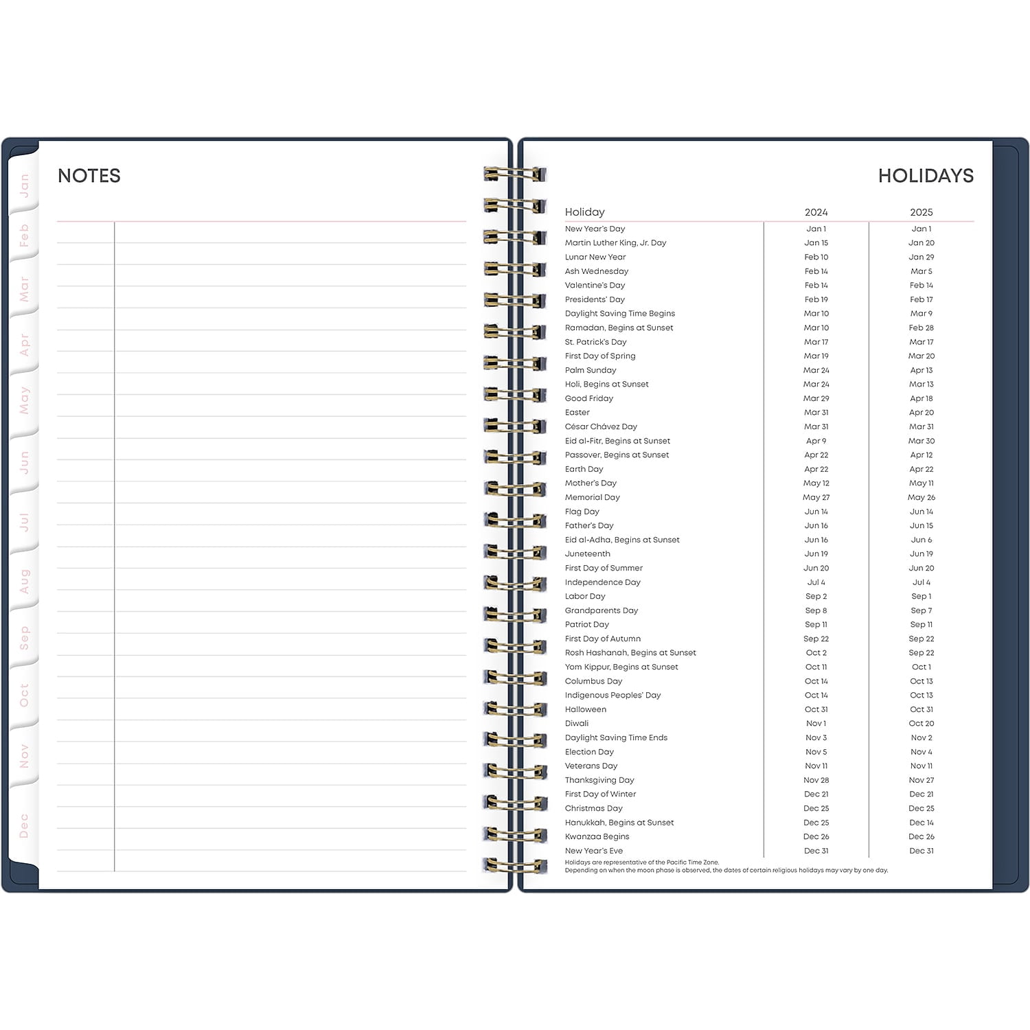 2024 Blue Sky Ashlyn 5" x 8" Weekly & Monthly Planner Navy (143958)