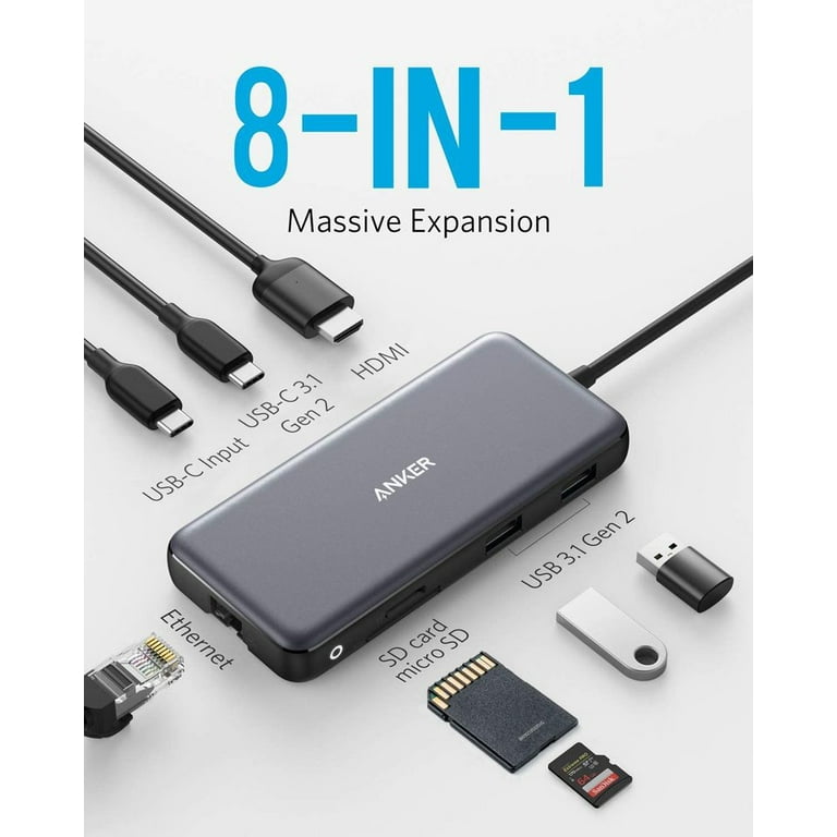 Anker 8-in-1 USB C Multiport Hub Adapter for MacBook with Anker 8-in-1 USB C Multiport Hub Adapter for MacBook with