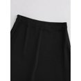 thumbnail image 6 of Womens Black Satin Midi Skirt, High Waist Slip Style, Elegant Evening Party Bottom, Retro Y2K Chic, 6 of 8